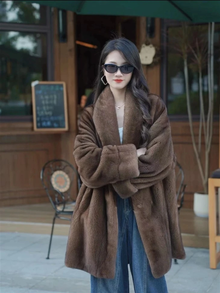 Wanita Kot Bulu Mink Sebenar Kot Bulu Mink Wanita